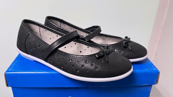 Основное фото 632285-22 черный туфли школьные нат. кожа 33-2, 34